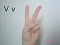 La lettre V