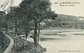 L'étang de la Vallée au début du XXe&nbsp;siècle (carte postale).