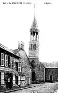 L'église paroissiale au début du XXe&nbsp;siècle (carte postale).