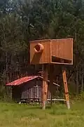 La Caméra d'Arnaudin et la cabane du résinier.