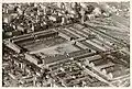 Vue aérienne de la caserne de la Part-Dieu vers 1930.
