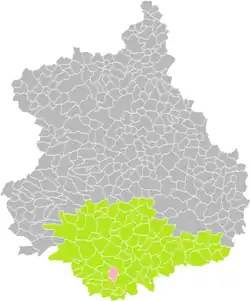 La Chapelle-du-Noyer dans son arrondissement.