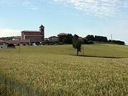 Le bourg de la Chapelle sur Coise.