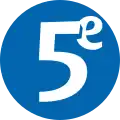 Logo de la Cinquième du 16 octobre 1999 au 6 janvier 2002.