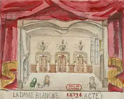 Esquisse de décor de l'acte II
