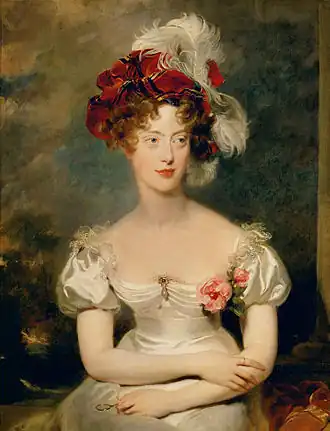 Portrait en buste d'une jeune femme.