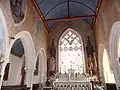 Vue intérieure de l'église Saint-Jean-Baptiste.