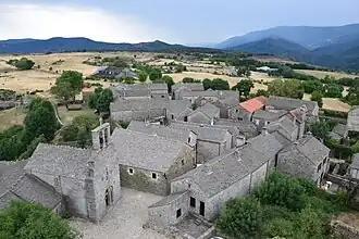 Le village depuis la tour de guet.