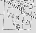 Cadastre de 1847, révisé en 1954 et mis à jour en 1989 représentant La Garenne. On y remarque la disparition de la chapelle.