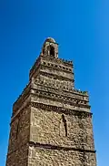 Gros plan sur le minaret