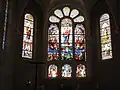 Vitrail du chœur de l’église.