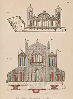 Palais hammadide de Bougie au XIe siècle.