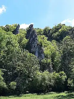 Rocher de l'N et de l'M.