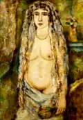 La Mariée juive, 1926, huile sur toile, 92&nbsp;×&nbsp;64,5&nbsp;cm, Tel Aviv Museum.