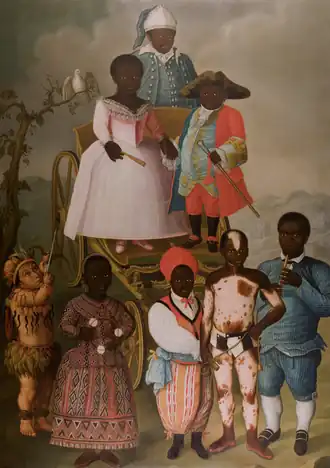 José Conrado Roza, La Mascarade nuptiale (1788). Parodie de mariage entre des nains brésiliens.