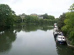 La Meuse vue de la passerelle du Mont-Olympe.
