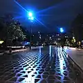 La Plaine de nuit avec pluie.