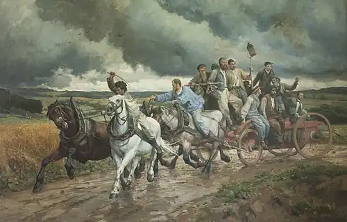 La Pompe à feu (1879), Moudon, musée Eugène Burnand.