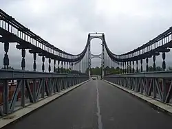 Le pont suspendu (août&nbsp;2008).