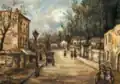 La Rue à Cachan avec réverbère, 1928, huile sur toile, 54&nbsp;×&nbsp;73&nbsp;cm, collection privée.