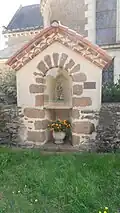 Vestiges conservés de l'ancienne église.