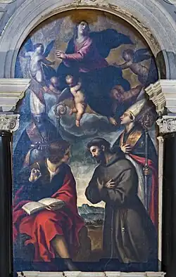 La Vierge en gloire et saints, San Francesco della Vigna, Venise (1624-1628).