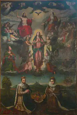 L’Assomption avec les portraits du duc et de la duchesse de Ventadour.