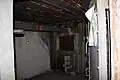 La chambre de tir avec le bi-rail pour le canon de 47mm AC de l'ouvrage du Châtelard.