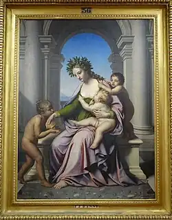 La Charité, Jean-Joseph DASSY (1791-1865), huile sur toile, 1832, musée municipal de Semur-en-Auxois, ancien dépôt de l'Etat