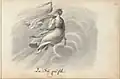 Désiré Monnier, La Fée qui file, 1839, album IV, p. 30, bibliothèque municipale de Besançon