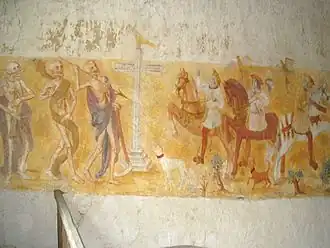 Fresque du « Dict des trois morts et des trois vifs