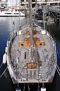 Le pont de la goélette à deux mâts Escapade