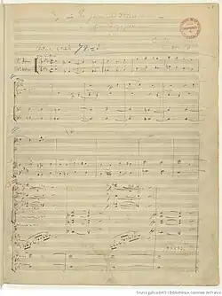 Page du manuscrit.
