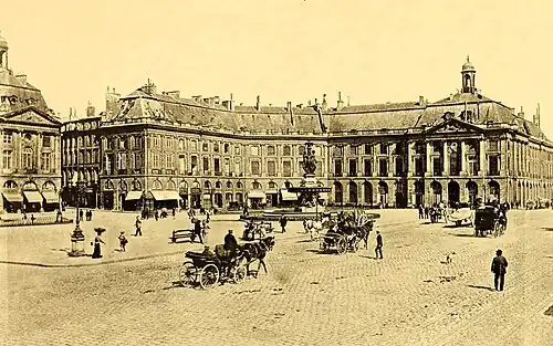 La place en 1900.