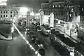 Tramways à la place D'Youville en 1938.