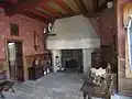 Ancienne cuisine (XIVe&nbsp;siècle) devenue salle à manger (XXe&nbsp;siècle).