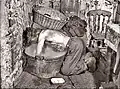 Salle de bain du mineur. Pays de Galles début du XXe&nbsp;siècle.