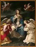 La Vierge enceinte, de Daniel Hallé, église paroissiale Saint-Pierre, Saint-Pierre-lès-Nemours.