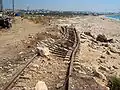 La voie emportée par la mer à Saïda