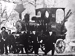La voie ferrée du château, avec une petite locomotive 020T Krauss de 5 tonnes nommée "Hilda"