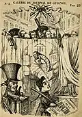 / Caricature du Journal de Guignol n°5 avec l'imprimerie Labaume où il est produit