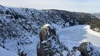 Rocher Hans en hiver.