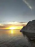 Lac Khyargas sunset on one of the beaches