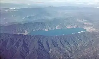 Le lac vu du ciel.