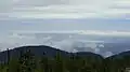 Le lac Mégantic vu du mont Mégantic.