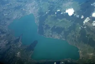 Vue aérienne.