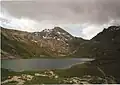 Le Pain de Sucre vu depuis le lac Foréant (2&nbsp;618&nbsp;m).