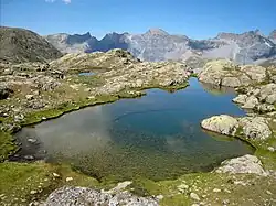 Lac Morgon Médian (2470 m).