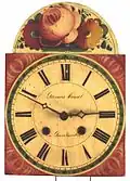 Pendule peinte ( Lackschilduhr ) pour le marché français, Joseph Hummel, vers 1840 (Inv. 04-0616)