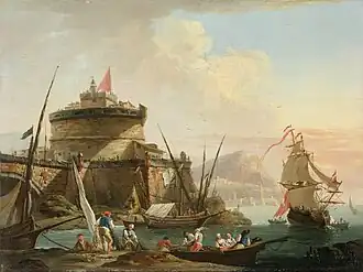 Scène portuaire au coucher du soleil (XVIIIe siècle) Dallas Museum of Art.